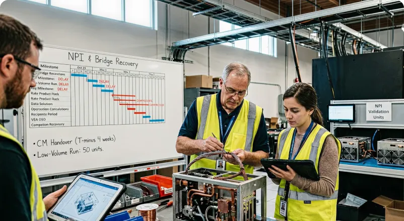 Bridge manufacturing & program recovery